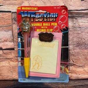 The Magnificent Wrestler Bubble Ball Pen with Memo Clip No. 9405 Masked Lucha